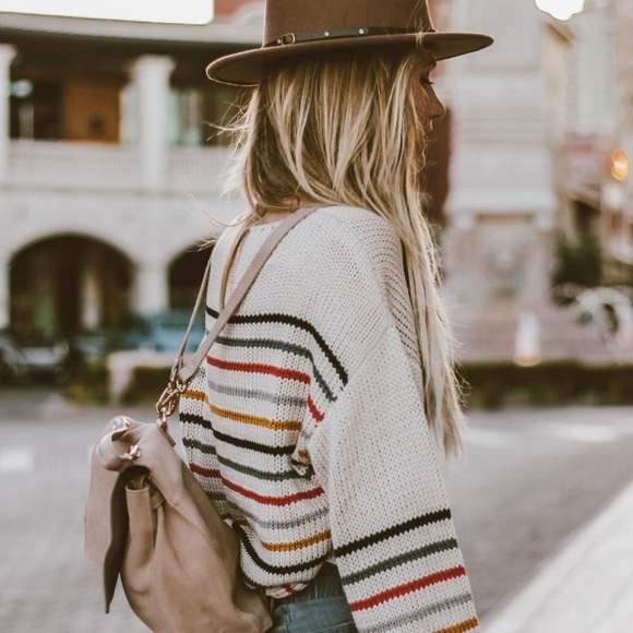 🔹New🔹Striped Knit Sweater - Picture 2 of 8